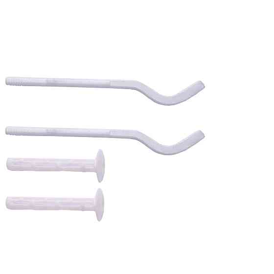 Комплект кронштейнів секційного радіатора штирьковий білий з дюбелем Ø8х170мм (2шт) Тернопіль