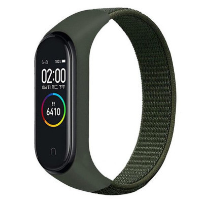 Ремінець до фітнес браслета BeCover Nylon Style для Xiaomi Mi Smart Band 7 Khaki (707661) Вінниця - фото 1