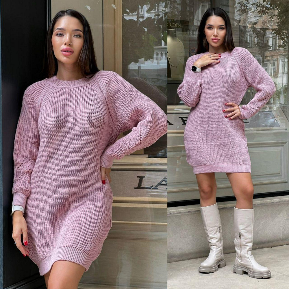 Жіноче яскраве стильне в'язане плаття туніка. 42-48р Київ - фото 8