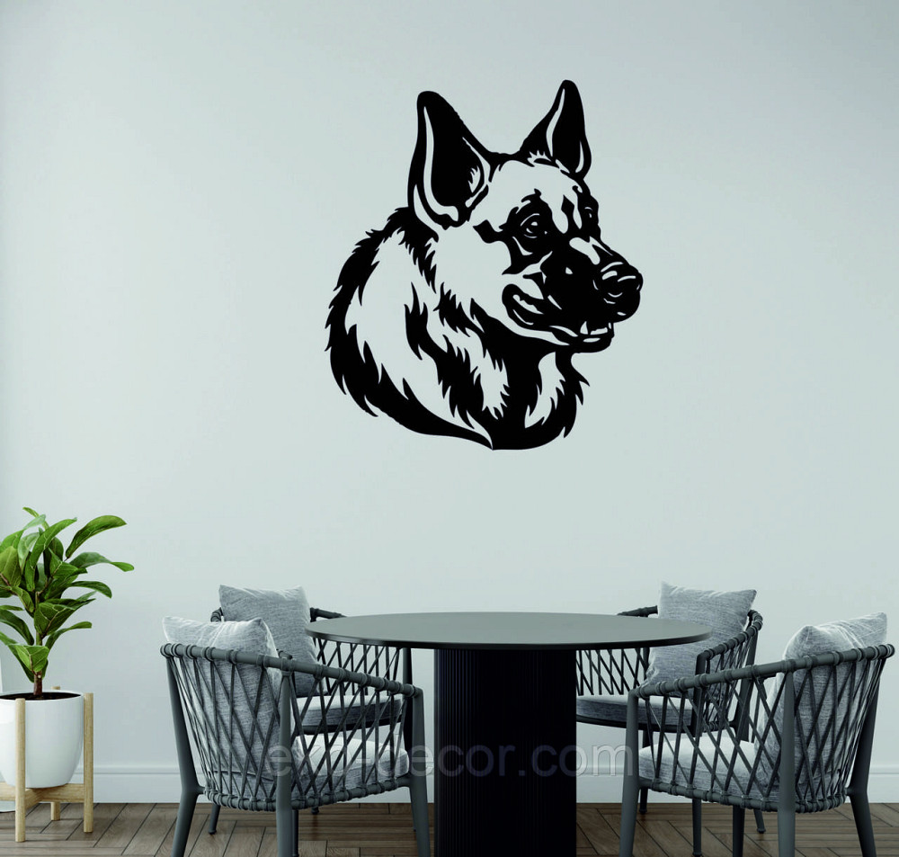 Декоративное настенное Панно «Овчарка», Декор на стену 70*60 см, Черный Киев - изображение 7