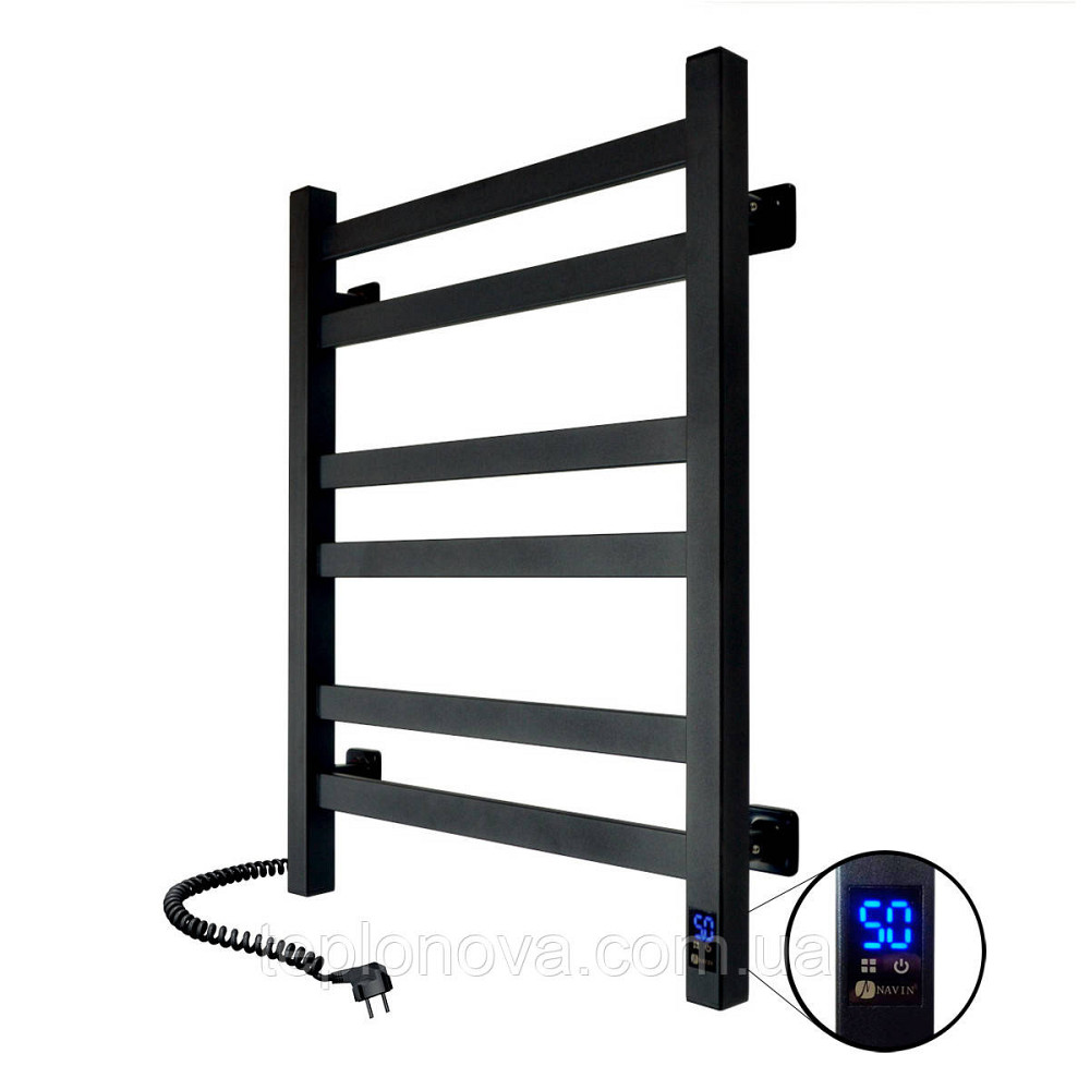Полотенцесушитель Авангард 480х600 Sensor левый с таймером, чёрный муар Черновцы - изображение 1