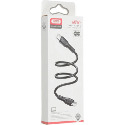 Дата кабель USB-C to USB-C 1.0m NB-Q231B 60W Black XO (NB-Q231B-BK) Вінниця - фото 3