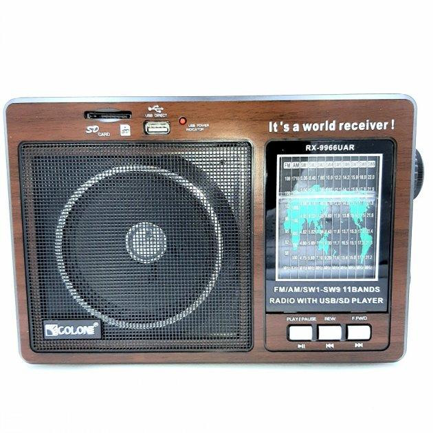 Радиоприемник Golon RX-9966 (FM, AM, SW) разъемы USB или SD Винница - изображение 6