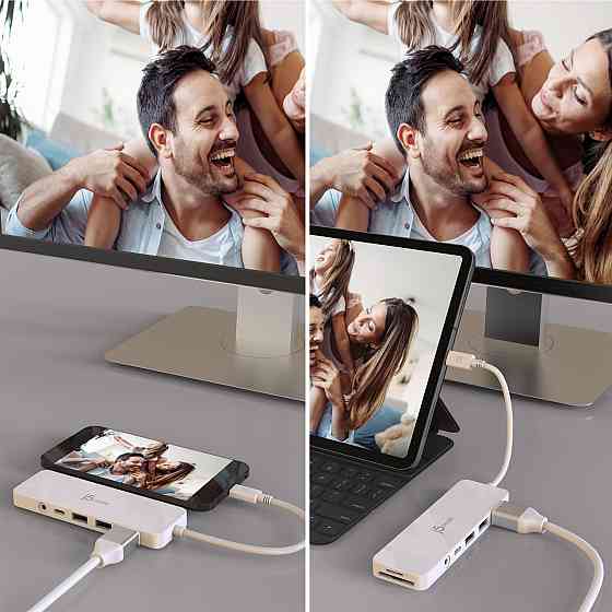 USB-хаб J5create USB-C 6-в-1 White (JCD373-N) ( 13803 ) Харків