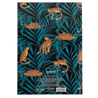 Книга записна Axent Leopard А4 у твердій обкладинці 96 аркуші клітинка, темно синя (8422-556-A) Вінниця