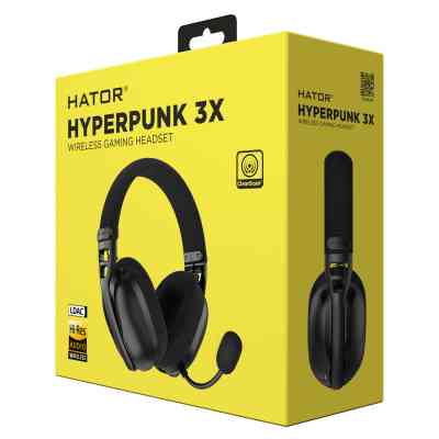 Наушники Hator Hyperpunk 3X Wireless Black (ESH14) Винница