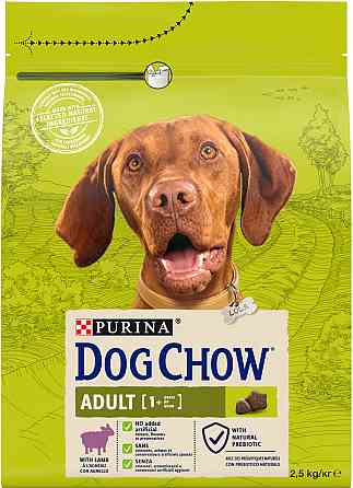 Сухий корм DOG CHOW Adult 1+ для дорослих собак, з ягням, 2.5 кг Київ