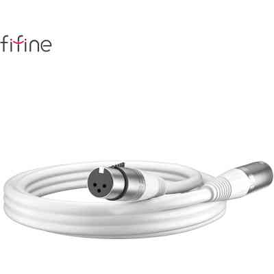 Мікрофонний кабель Fifine XLR Male to Female White 1.8 м (L9CW) Вінниця