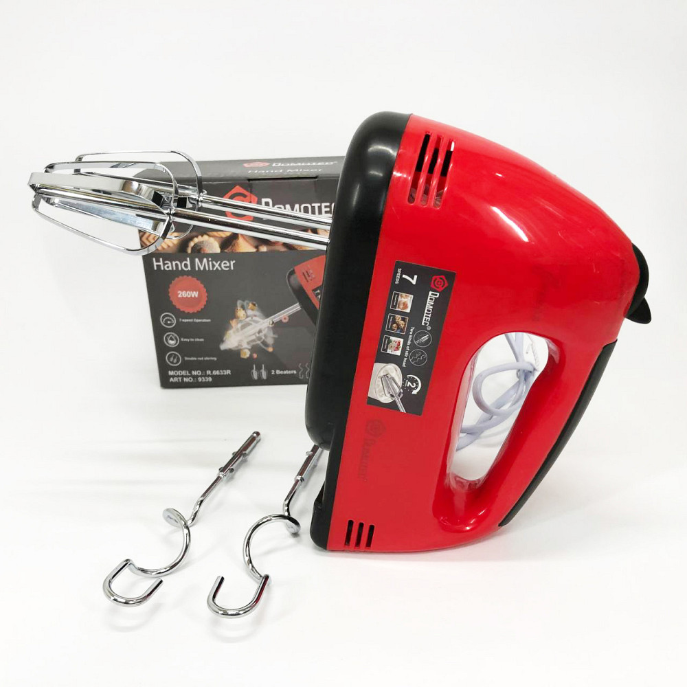 Миксер для кухонной работы DOMOTEC, Миксер для еды ручной мощный кухонный FJ-68 Львов - изображение 9