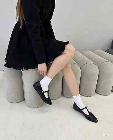 Балетки жіночі VIFEST чорні натуральна шкіра 38р.-25см. (5457) Коломия