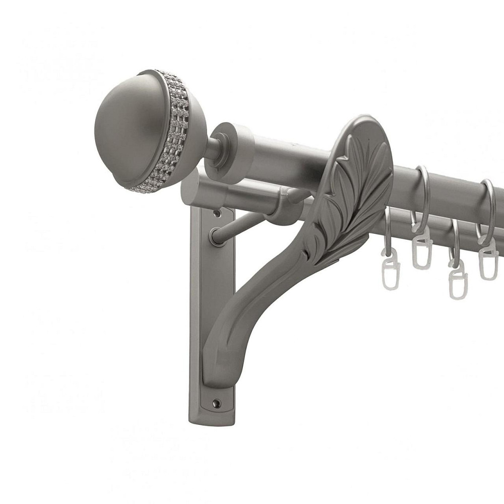 Карниз Orvit Авея металевий дворядний ретро гладка труба кільце металеве Сатин 25\19 мм 300 см (00-00021830) Львов - изображение 1