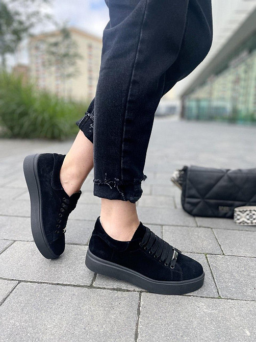 Kentro Кросівки жіночі KENTO 2171 чорні (весна-осінь, замша натуральна) (2646) 36р.38р.39р. Коломия - фото 7