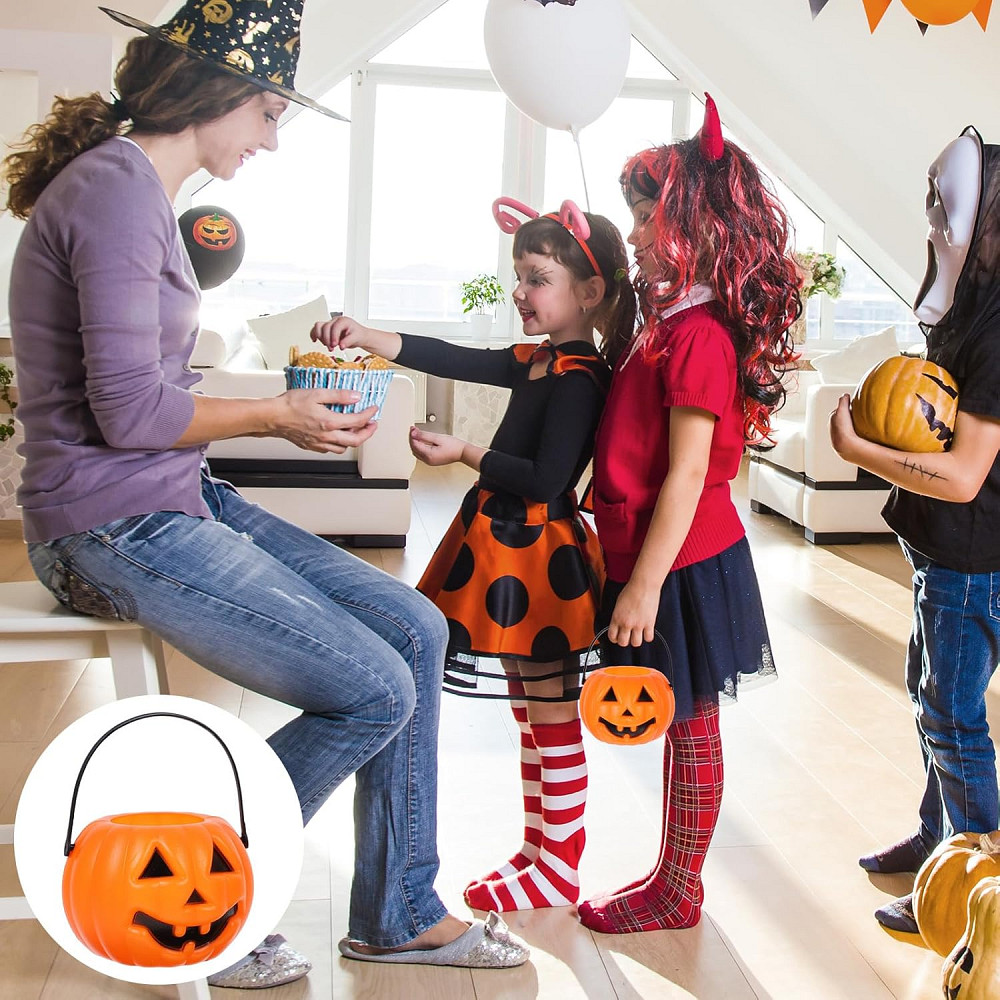 Гарбузові відерця NUOBESTY на Хелловін — набір 8 шт Луцьк - фото 1
