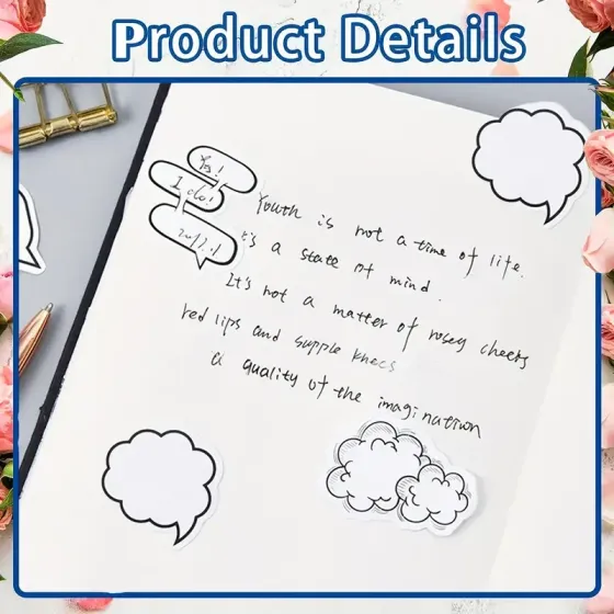 Набор стикеров-облачков в стиле комиксов, 40 штук Киев