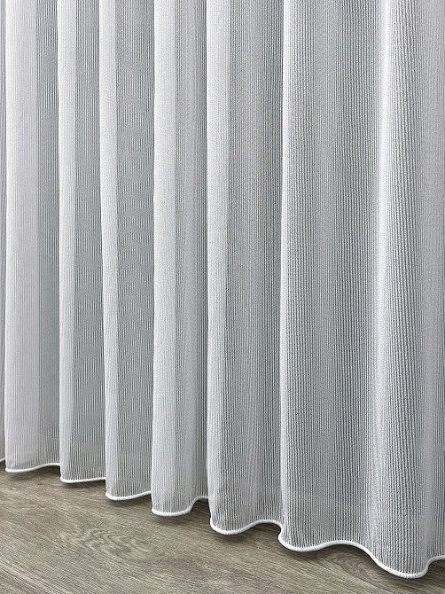 Тюль VR-Textil 2068т Живые нити однотонный Белый 400х270 см (42-1280) Киев - изображение 8