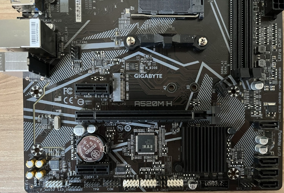 Материнська плата Gigabyte A520M H AM4 DDR4 AMD Ryzen Support. Харків - фото 5