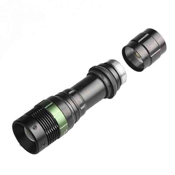 Аккумуляторный металлический тактический светодиодный фонарь Watton WT-037 ударопрочный фонарик Каменец-Подольский