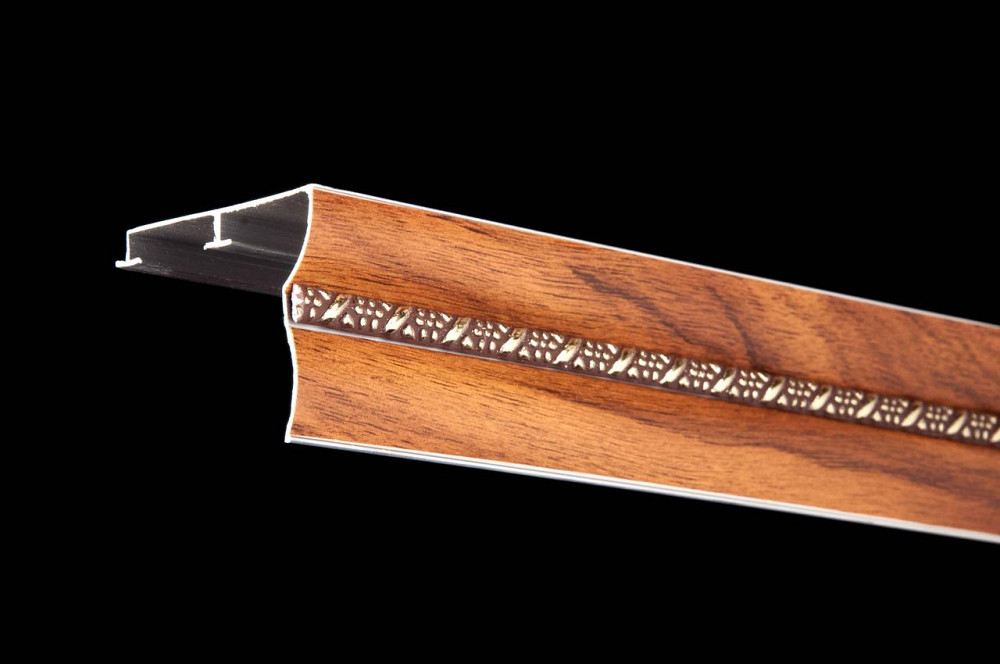 Двухрядный алюминиевый карниз БР-02/1 Дуб золотой 2.0 Бровары - изображение 1