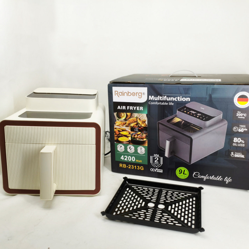 Електрична фритюрниця для кухні та дому Rainberg RB-2313 4200Вт 9л, Аеро-гриль для приготування фрі OR-64 Львів - фото 3
