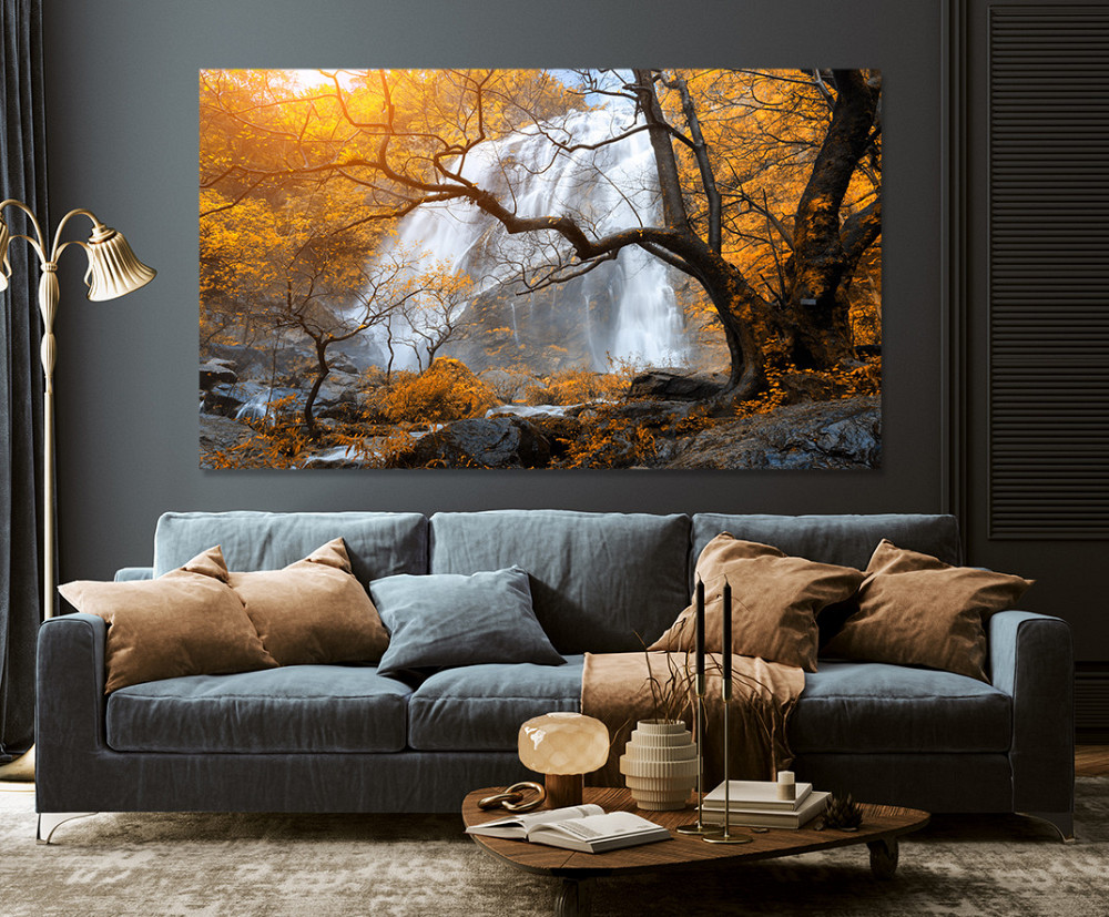 Картина полотно  у вітальню / спальню    Водопад     MLP_150  ( 60х30см ) 90х180см Київ - фото 3