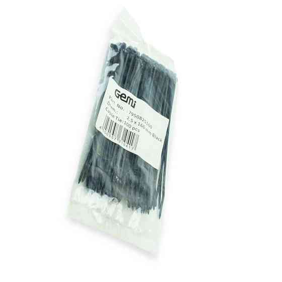 Хомут 200 x 4,8 чорний пластиковий norma Мукачево