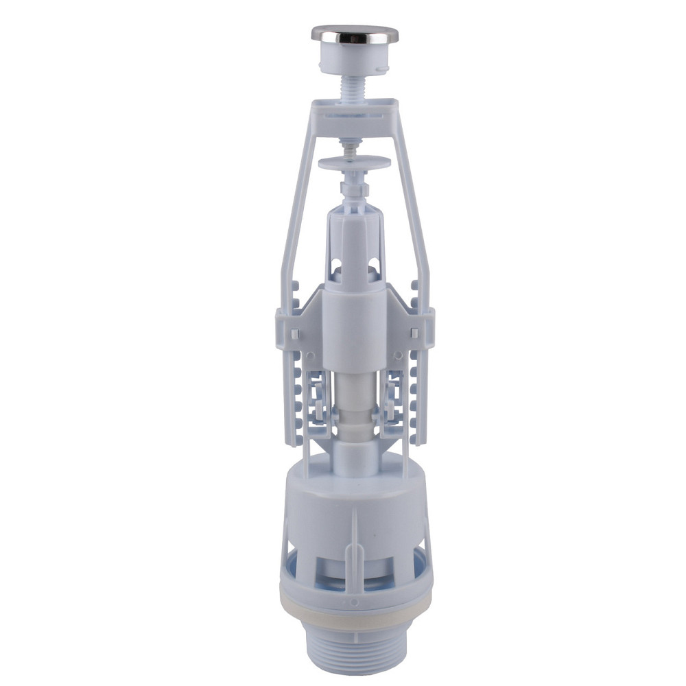 Сливной клапан бачка унитазу OPTIMUM с одним режимом слива (хромированная кнопка) OPTI 0410 (000031458) Киев - изображение 2