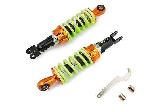 Амортизаторы (пара) универсальные 28 см, тюнинг (зеленые) Мукачево