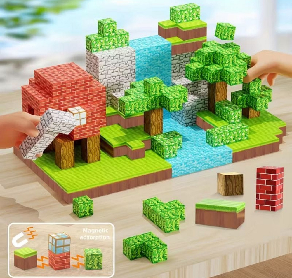 Магнітний конструктор Майнкрафт 146 дет магнитный Minecraft Харьков - изображение 1