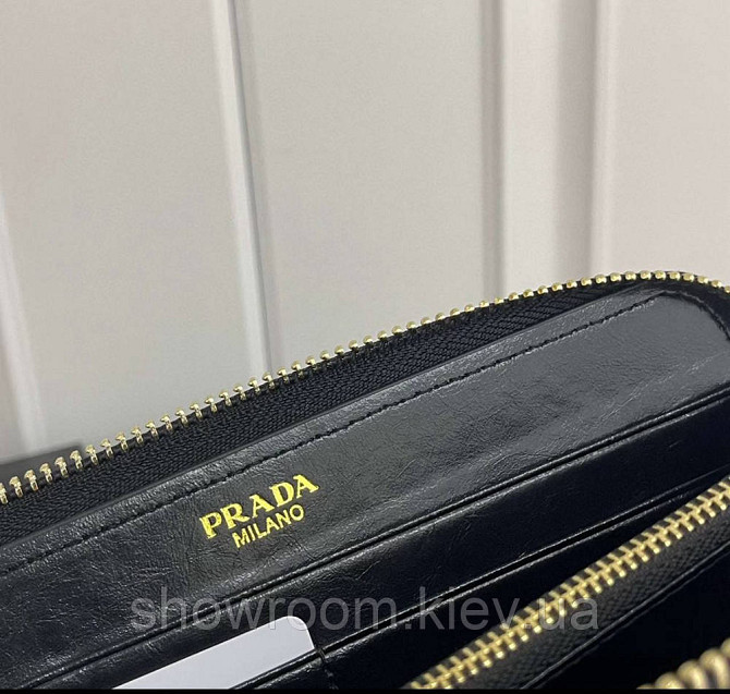 Жіночий брендовий гаманець на блискавці Pr (316) black Київ - фото 10
