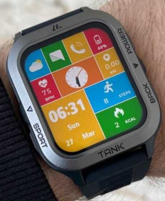 СМАРТ - Часы Тактические: Kospet Tank M2 Red. Киев - изображение 4