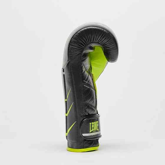 Боксерские перчатки Leone GN110F REVO FLUO Black 14 унций Киев