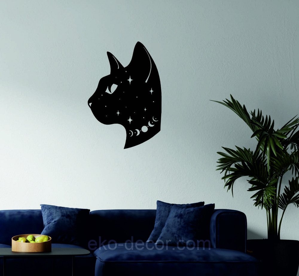 Декоративне настінне 3D Панно «Кіт» Декор на стіну з об'ємом Київ - фото 5