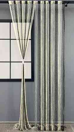 Штори-нитки з люрексом Молочний з сірим і чорним 300х300см 1 шт (61-120) Київ