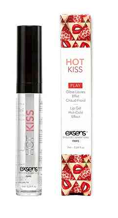 Стимулирующий блеск для губ EXSENS Strawberry Hot Kiss 7 мл, согревает и охлаждает Sex Aura Киев
