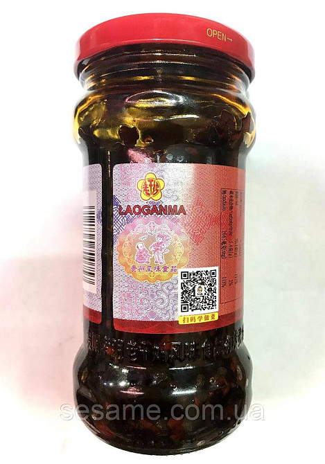 Гострий чилі соус зі смаком свинини, 280 г, ТМ Lao Gan Ma Харьков - изображение 2