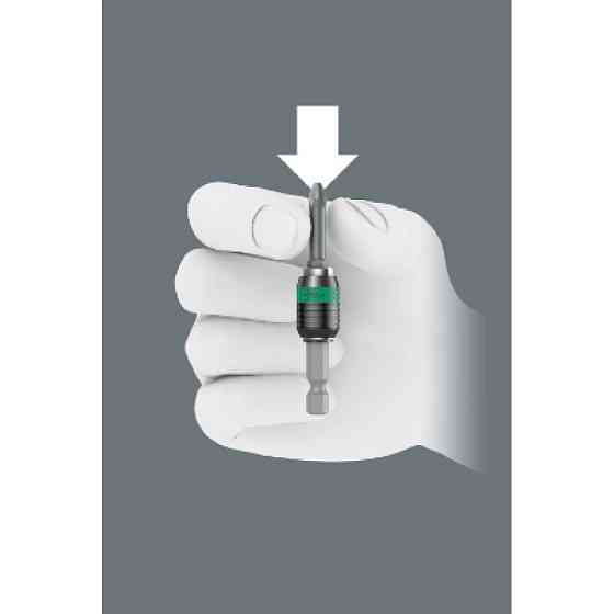 Тримач для швидкої зміни біт і свердел із фіксатором Wera Rapidaptor 887/4 RR 05052490001 Одеса