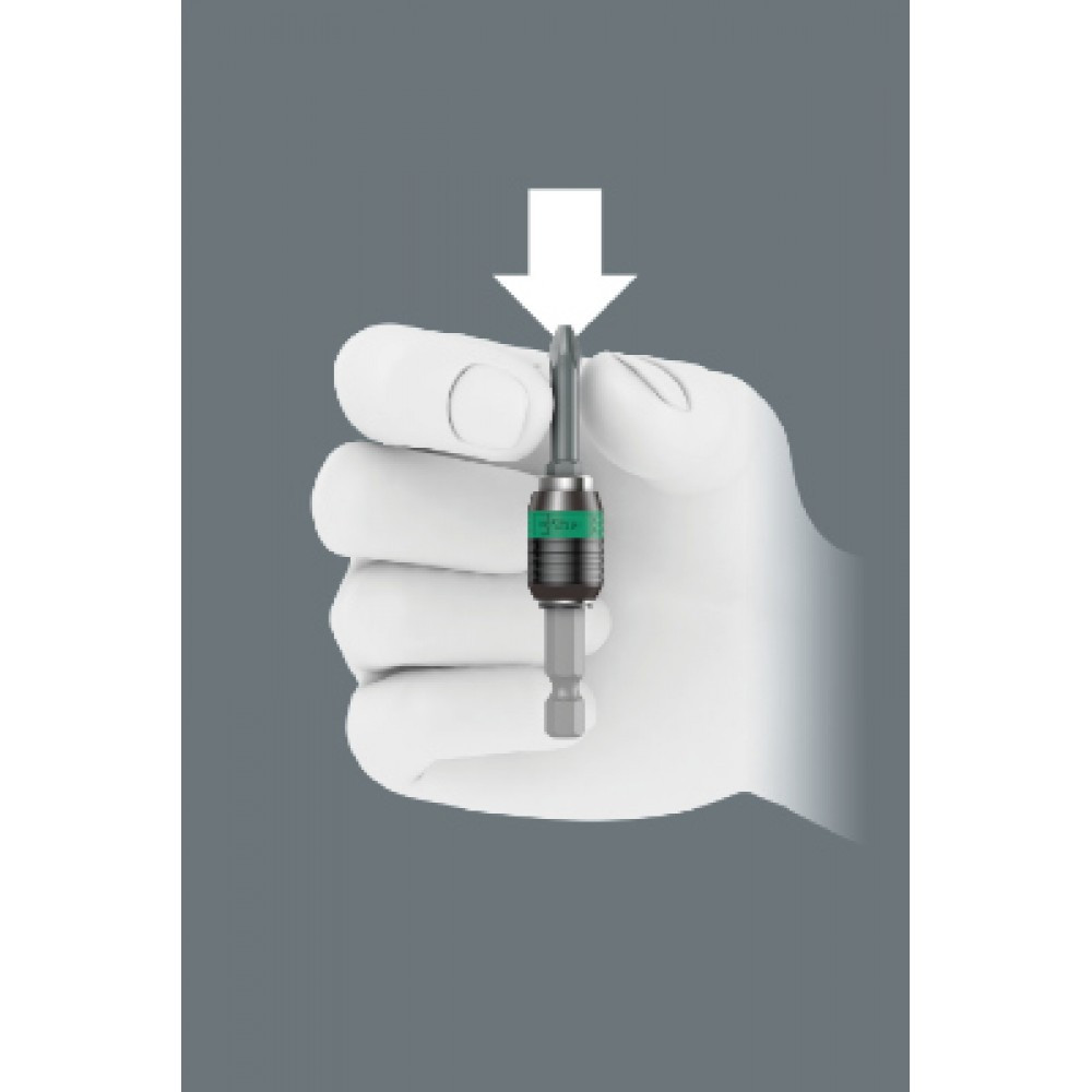 Тримач для швидкої зміни біт і свердел із фіксатором Wera Rapidaptor 887/4 RR 05052490001 Одеса - фото 4