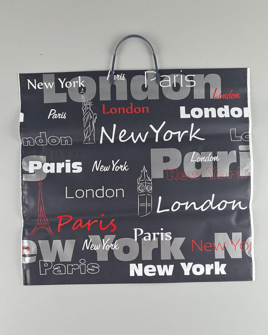 Пакет-сумка 45х43 з пластиковою ручкою  