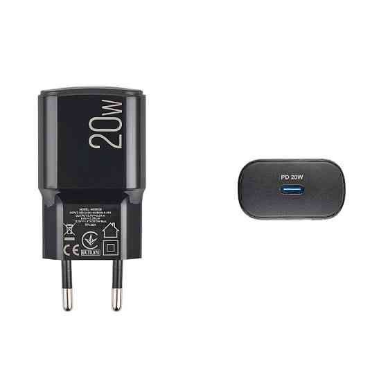 Сетевое зарядное устройство Brevia ePower PD20W USB-C черный Львов