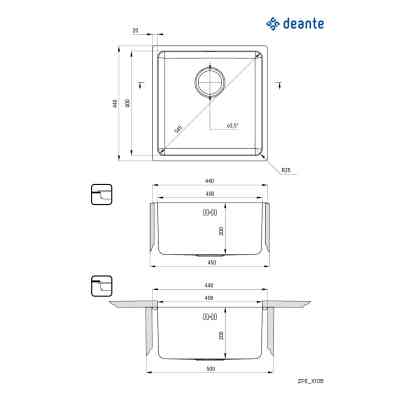 Мойка кухонная Deante Egeria (ZPE 010B) Винница