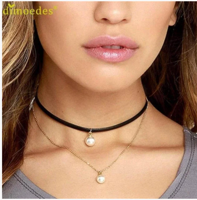 Чокер із підвісками подвійний Київ - фото 1