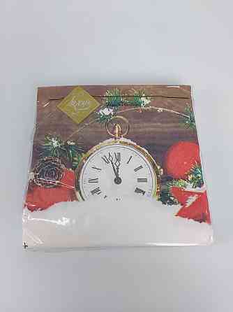 Салфетки бумажнае новогодние(ЗЗхЗЗ, 18шт)