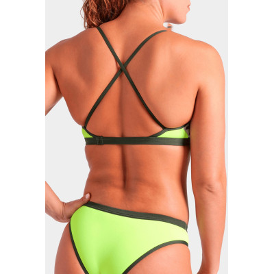 Купальник Arena Icons Bikini Cross Back Solid 005037-660 Салатовий 36 (3468337529231) Винница - изображение 5