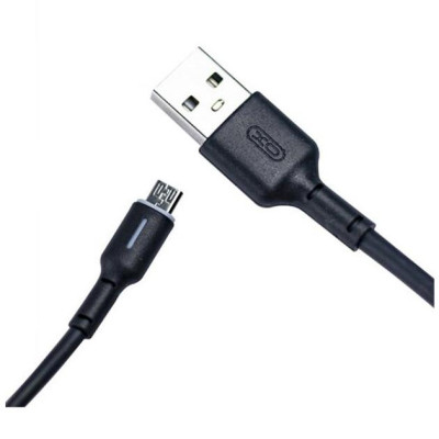 Дата кабель USB 2.0 AM to Micro 5P 1.0m 3A black XO (NB112-M-BK) Винница - изображение 3
