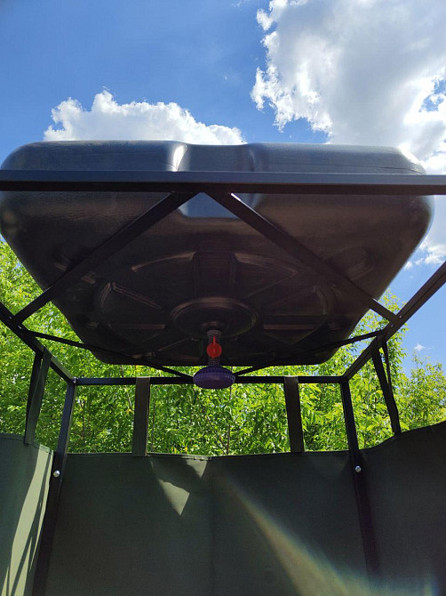 Душ летний дачный уличный разборный для дачи улицы бак 100л, пвх ткань УСИЛЕННЫЙ, душевая кабина Харьков - изображение 4