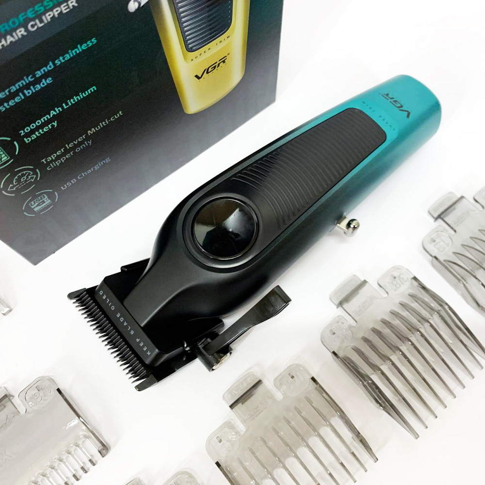 Професійна машинка для волосся VGR, Багатофункціональний тример для стрижки волосся і бороди CJ-27 Львів - фото 12