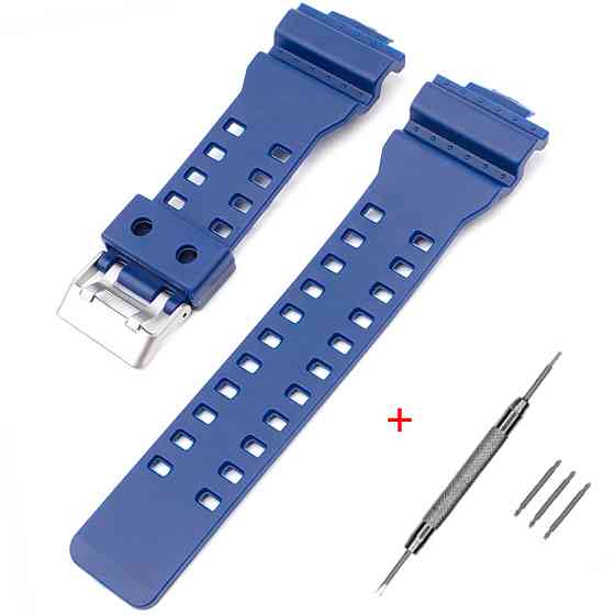 Ремешок для Casio G-Shock GA-100/110 Blue SI SBR Киев