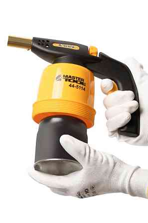 MASTERTOOL Лампа газова паяльна MASTERTOOL п'єзопідпал Ø 20 мм/1300°С 1.3 кВт 94.6 г/год 44-511 Коломия