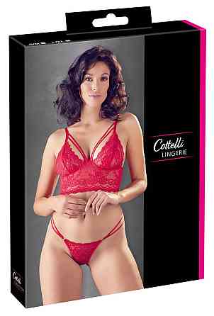 Еротичний набір Bra and String red L/XL Sex Aura Київ