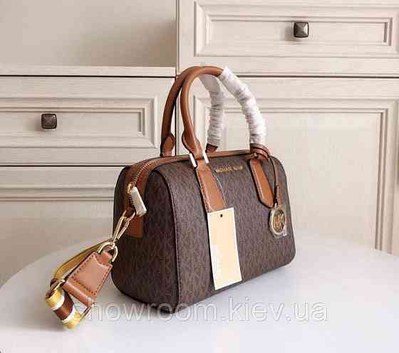 Брендовая женская сумочка саквояж MK Hayes Duffle brown Киев